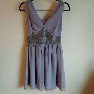Guess mini silver beaded party dress sz0